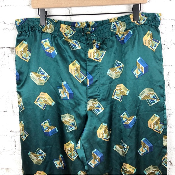 Vintage 90’s Honor’s Satin Cigar Box Sleep Pants - Picture 5 of 9